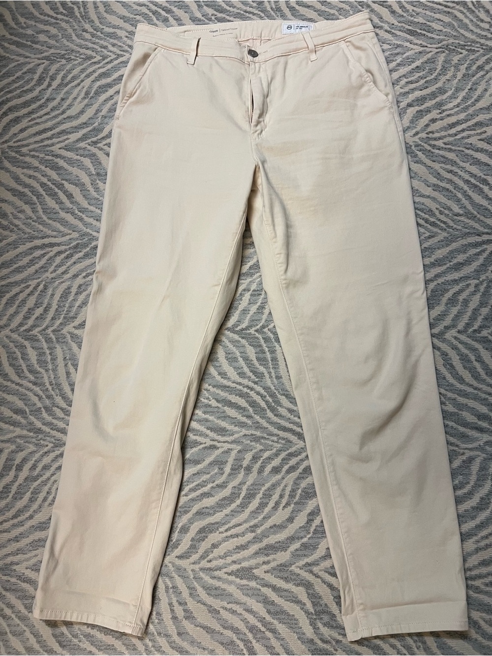 AG Caden Off White Jeans
